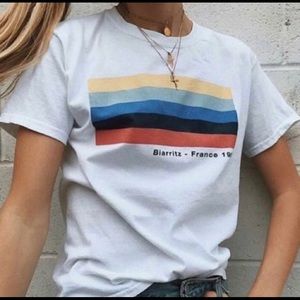 Brandy Melville Biarritz France 1990 tee